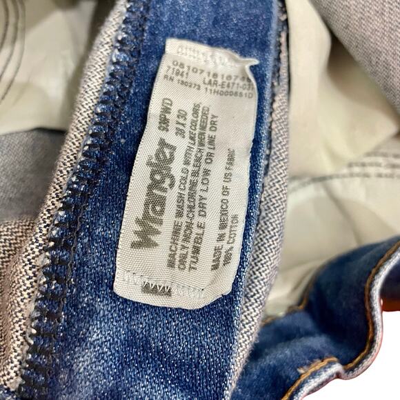 Vintage 90s Men’s Wrangler Jeans Western Straight Leg Denim Blue 38x30 - Picture 8 of 9